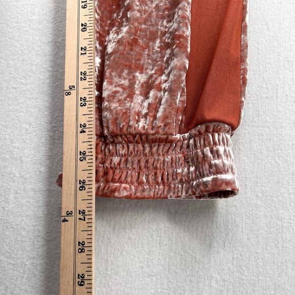 FREE PEOPLE HAH HOT AS HELL 1 Track Mind Pants Women Small Crushed Velvet Jogger - Picture 16 of 16